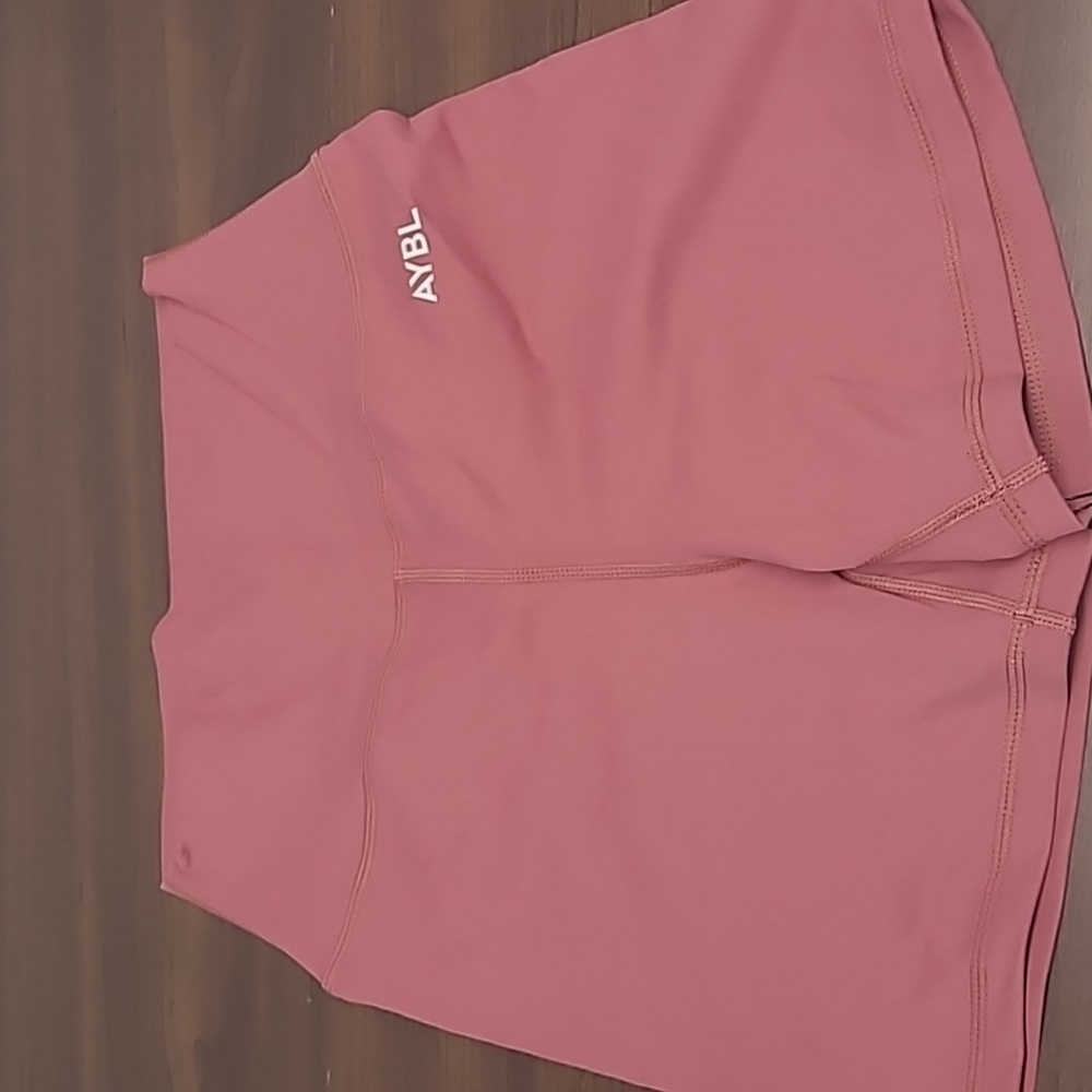 AYBL Dusty Rose High-Waist Athletic Shorts